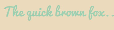 Image with Font Color 9BCFB2 and Background Color EBDABC